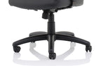 Winsor Medium Back Executive Black Leather Office Chair with Arms - Rogey