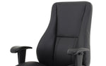 Winsor Medium Back Executive Black Leather Office Chair with Arms - Rogey