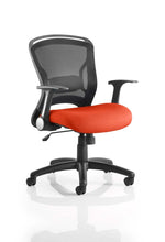 Zeus Medium Mesh Back Task Operator Office Chair with Arms - Rogey