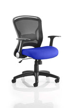 Zeus Medium Mesh Back Task Operator Office Chair with Arms - Rogey