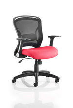 Zeus Medium Mesh Back Task Operator Office Chair with Arms - Rogey