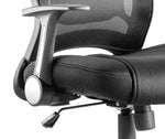 Zeus Medium Mesh Back Task Operator Office Chair with Arms - Rogey