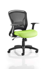 Zeus Medium Mesh Back Task Operator Office Chair with Arms - Rogey