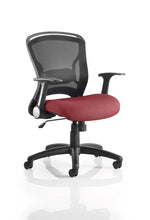 Zeus Medium Mesh Back Task Operator Office Chair with Arms - Rogey