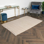 Zig Zag Jute & Cotton Rug - 120 x 180cm - Rogey