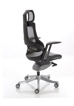 Zure High Back Black Shell Executive Office Chair with Arms - Rogey