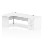 Impulse Panel End Crescent Desk Workstation - Rogey