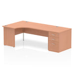 Impulse Panel End Crescent Desk Workstation - Rogey