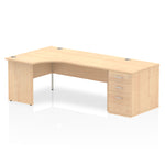 Impulse Panel End Crescent Desk Workstation - Rogey