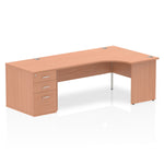 Impulse Panel End Crescent Desk Workstation - Rogey