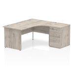 Impulse Panel End Crescent Desk Workstation - Rogey